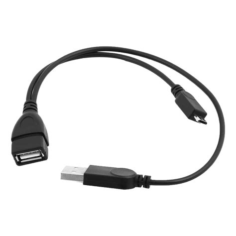 Micro USB Male to USB Female Host OTG Cable Black for Phones PC Tablets | Walmart Canada