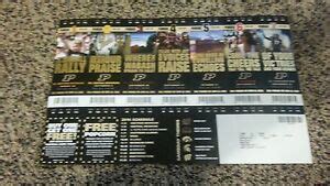 2014 PURDUE BOILERMAKERS FULL COLLEGE FOOTBALL SEASON TICKET STUB STRIP ...