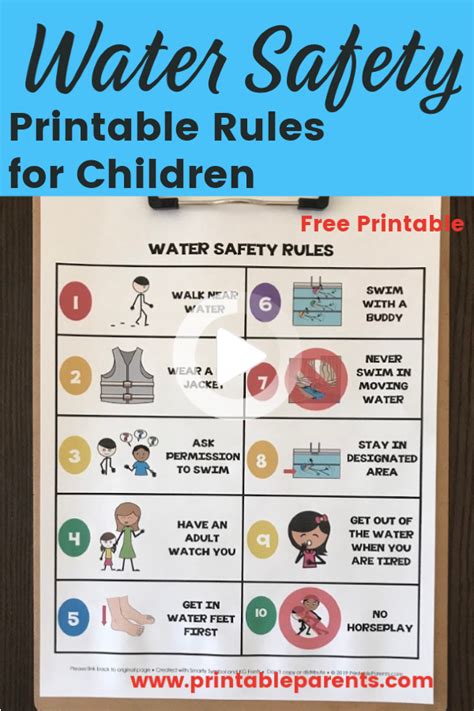 Water Safety for Kids | Safety rules for kids, Water safety activities ...