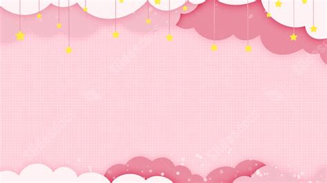 Baby Clouds Cute Cloud Nature Pink Powerpoint Background For Free ...