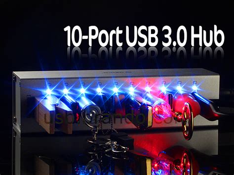 10-Port USB 3.0 Hub