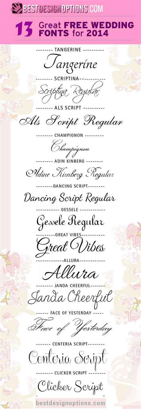 Wedding Font: 13 Elegant and Romantic Types to Download Free