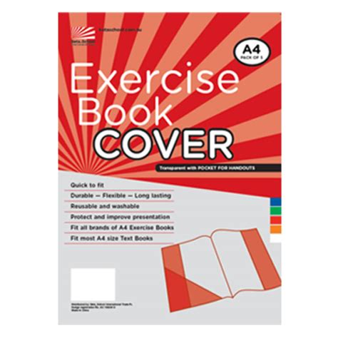 Exercise Book Cover A4 Pack Of 5 - Impact