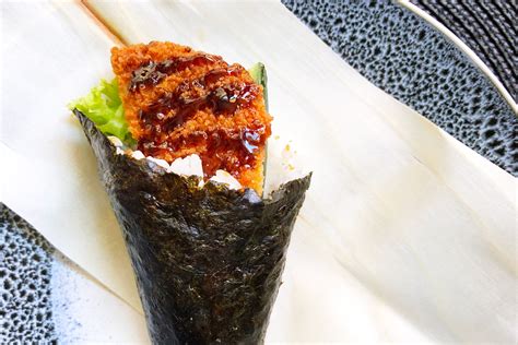 Chicken Katsu Hand Roll | Asian Inspirations