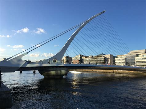 The Harp Bridge over the Liffey River | River, Ireland, Bridge