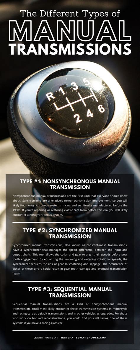 The Different Types of Manual Transmissions