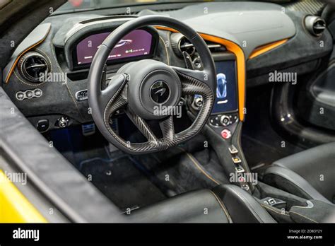 06.09.2018 interior of McLaren 720S spider hypercar super sportscar ...