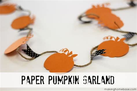 Pumpkin Garland Diy Pumpkins Crafts, Fall Crafts Diy, Fall Diy, Paper ...