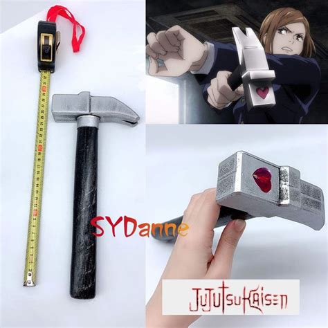 Jujutsu Kaisen Nobara Kugisaki Cosplay Hammer With Nail Prop Hand-making Costume Props ...