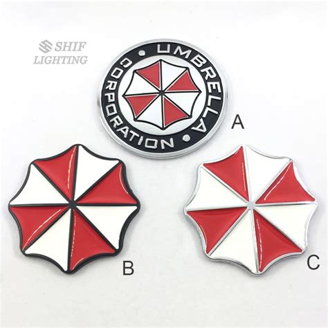 1 x Metal UMBRELLA CORPORATION Logo Car Trunk Motor Emblem Badge Sticker Decal | Shopee Thailand