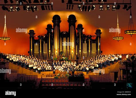 Utah Salt Lake City Mormon Tabernacle Choir Stock Photo - Alamy