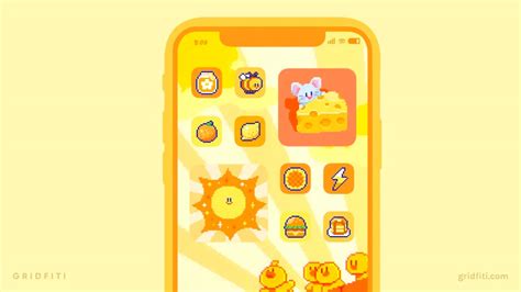 17 Yellow App Icon Packs for iOS 17 (iPhone & iPad) | Gridfiti