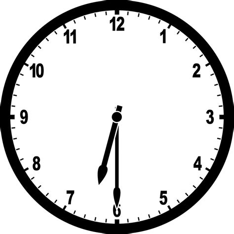 Clock 6:30 | ClipArt ETC