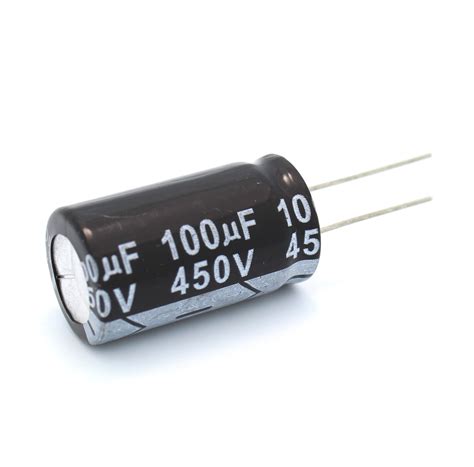 $1.29 - 100uF 450V Electrolytic Capacitor - Tinkersphere