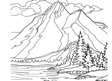 Printable Landscape Coloring Pages