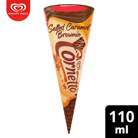 Kwality Walls Cornetto Salted Caramel Brownie 110Ml