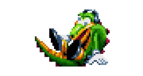 Sonic The Hedgeblog on Twitter: "An unused ‘Dizzy’ animation of Vector The Crocodile from ...