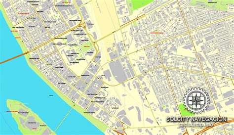 Harrisburg, Pennsylvania, US printable vector street City Plan map ...