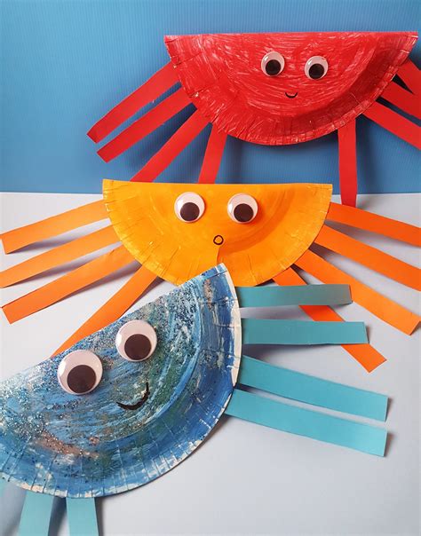 Toddler Craft: Paper Plate Crab Craft