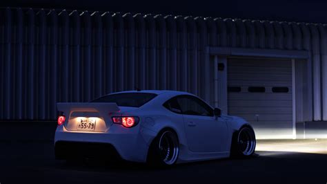 White Car, Night, Toyota, Sport Car, Spoiler, Wheels, Racing Car, Super ...