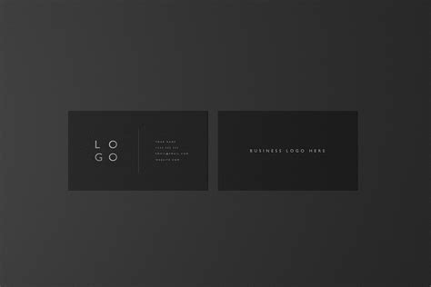 Mockup Pack - Black Business Cards | Creative Print Mockups ~ Creative Market