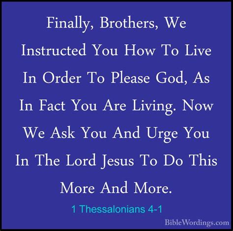 1 Thessalonians 4 - Holy Bible English - BibleWordings.com