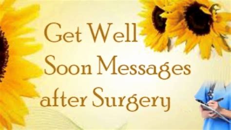 Showy Surgery Recovery Quotes Agreeable Speedy Recovery Wishes ... | Get well quotes, Get well ...
