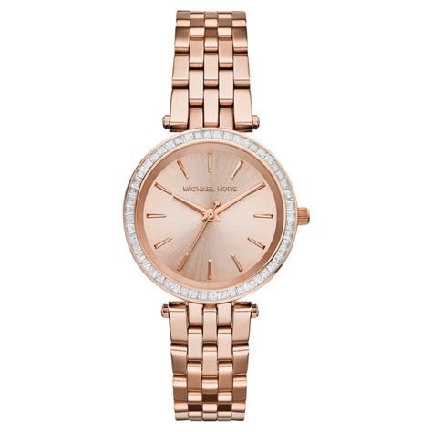 Michael Kors Ladies Rose Gold Mini Darci MK3366 - Womens Watches from ...