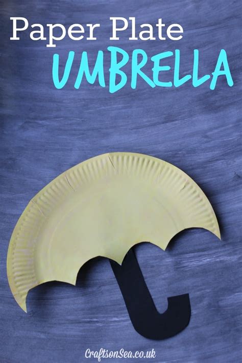 Paper Plate Umbrella Craft for Kids - Crafts on Sea