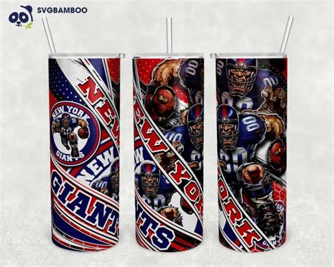 New York Giants Tumbler Wrap PNG