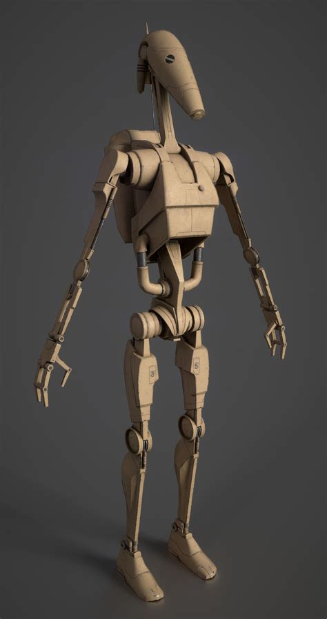 ArtStation - 2016 - Star Wars Fan Battle Droid, Tristan Siodlak Droides ...