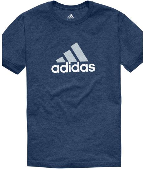 Adidas Logo Tee in Blue for Men (collegiate navy/light grey) | Lyst