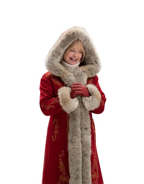 The Christmas Chronicles 2 Goldie Hawn Coat | Mrs. Claus Red Coat