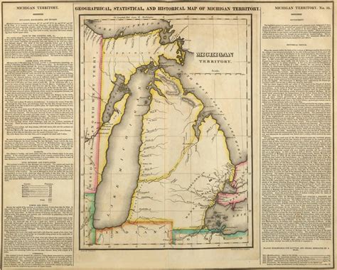 Early maps were beautiful. : r/Michigan