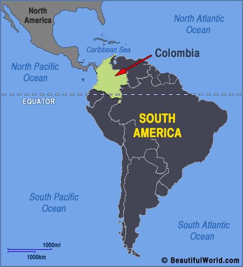 Map of Colombia - Facts & Information - Beautiful World Travel Guide