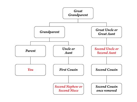 Definition of ‘cousin once removed’ in English