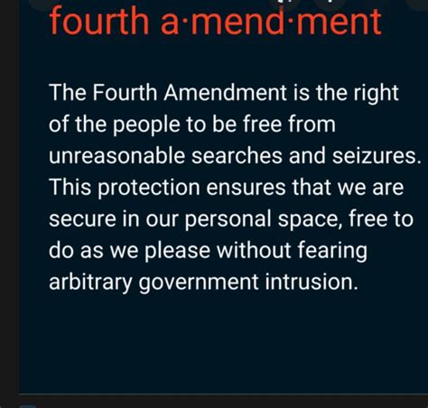 what is the 4th amendment - brainly.com