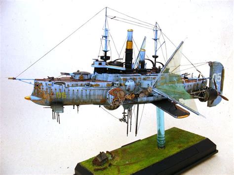 Davion Alex : Steampunk Battleship "Dawn Treader" | Steampunk ship, Steampunk airship, Model ships