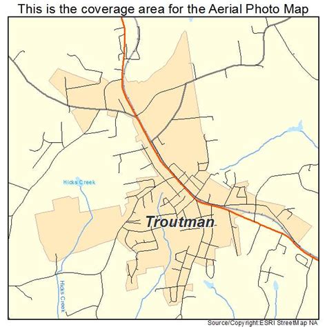 Aerial Photography Map of Troutman, NC North Carolina