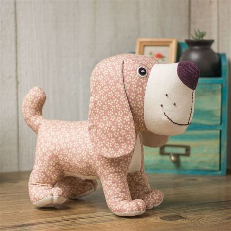 Stuffed Dog Toy Pattern | Soft Plush Animal Sewing Pattern to Sew