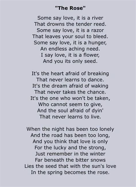 I can't help but think of 9 and Rose from this poem... :( | Great song ...