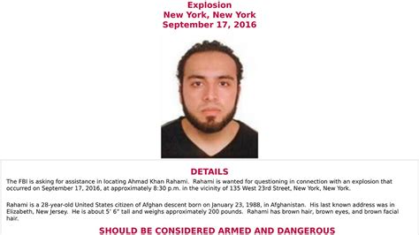 The Capture of Ahmad Khan Rahami: Resilience in the Face of Terror | by American Public Ledger ...