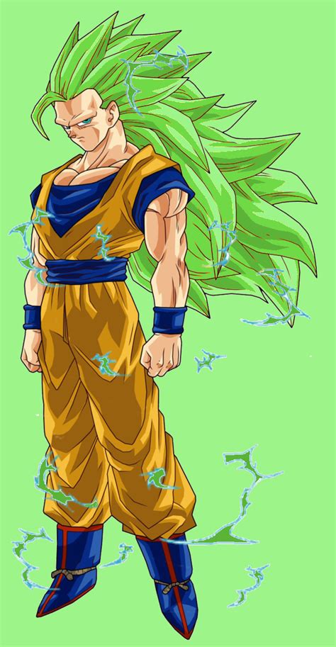 Super Saiyan 3 Green Goku! by OmniSuperSaiyan3 on DeviantArt