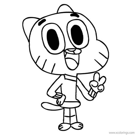 The Amazing World of Gumball Coloring Pages Gumball Watterson. | World ...