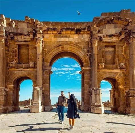 📍 Timgad - Batna - Algeria | Roman empire, Barcelona cathedral, Algeria