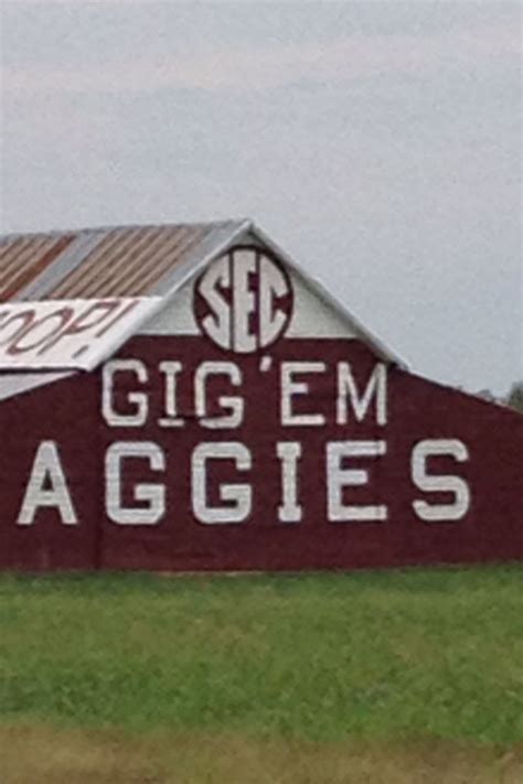 The SEC logo on the Aggie barn. #kendrascott #teamKS Gig Em Aggies ...