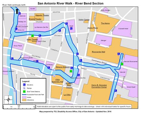 Information on disability access on the San Antonio Riverwalk