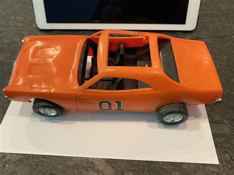 Vintage 1980 DUKES OF HAZZARD General Lee Toy Plastic Car 10" -- Antique Price Guide Details Page