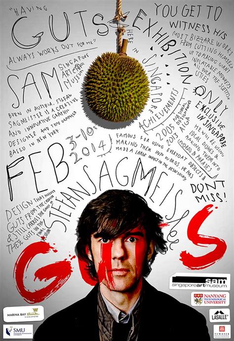 GUTS - Stefan Sagmeister on Behance | Sagmeister, Stefan sagmeister, Typography poster