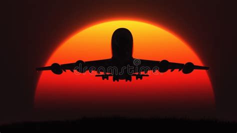 The Silhouette of an Airplane Stock Image - Image of aircraft, colors: 78280521